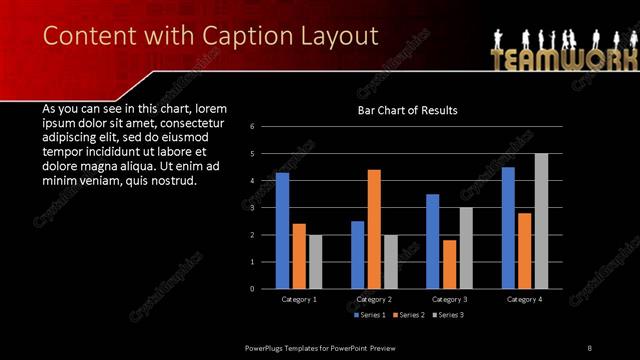 Content with Caption presentation slide layout
