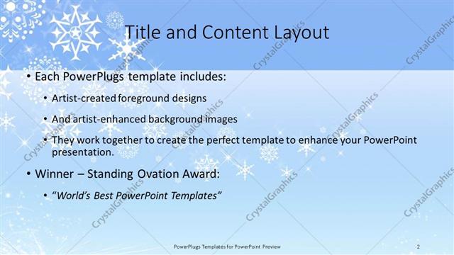 Title and Content presentation slide layout