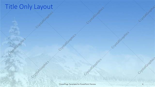 Title Only presentation slide layout