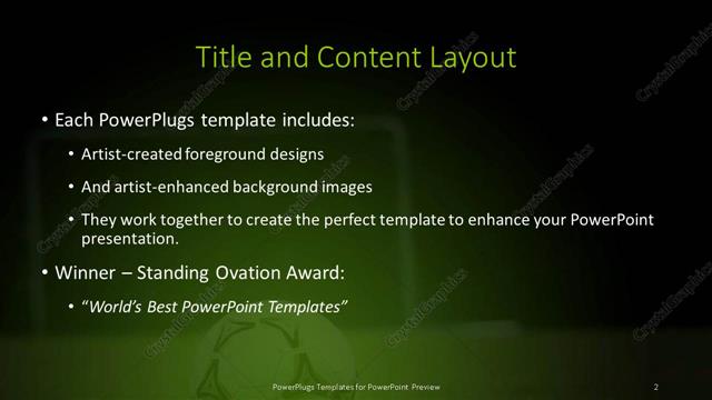 Title and Content presentation slide layout