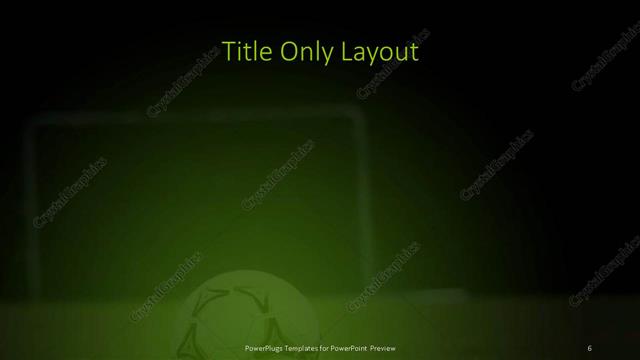 Title Only presentation slide layout