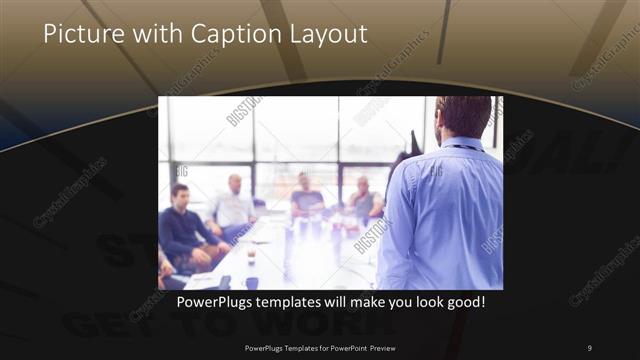 Picture with Caption presentation slide layout