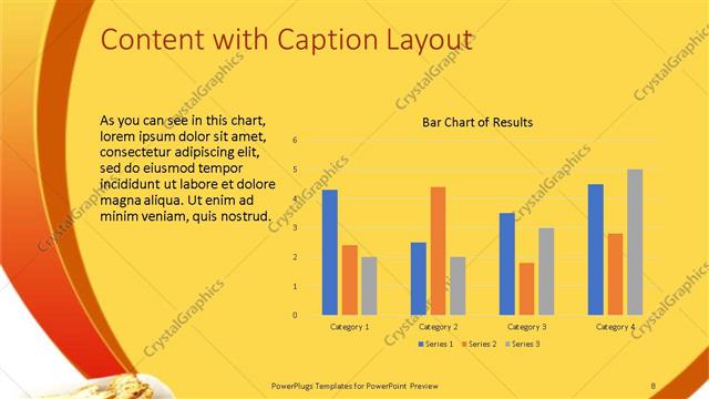 Content with Caption presentation slide layout