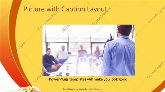 Picture with Caption presentation slide layout