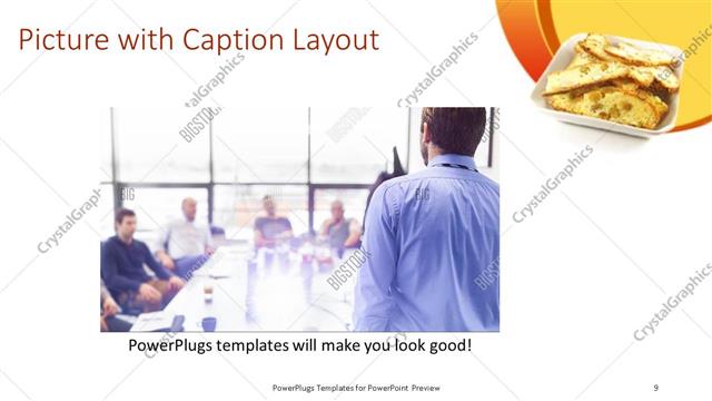 Picture with Caption presentation slide layout