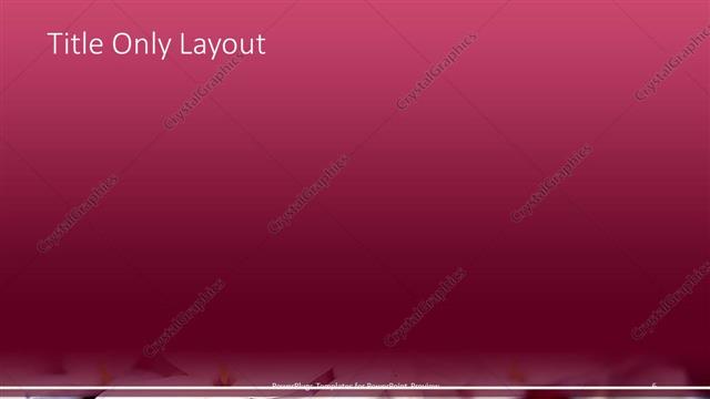 Title Only presentation slide layout