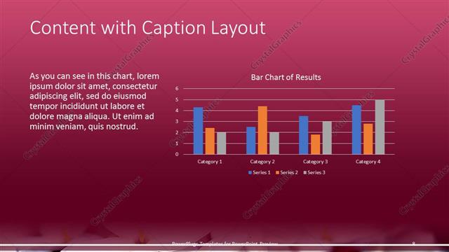 Content with Caption presentation slide layout