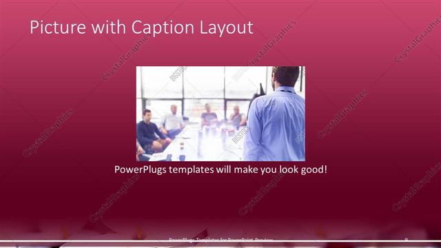 Picture with Caption presentation slide layout
