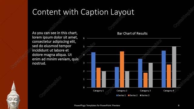 Content with Caption presentation slide layout