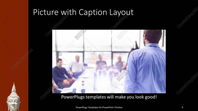 Picture with Caption presentation slide layout