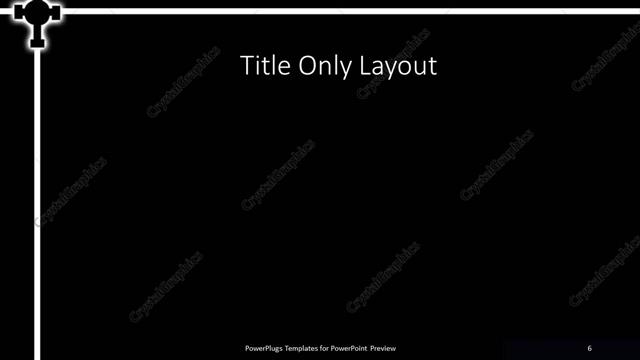 Title Only presentation slide layout
