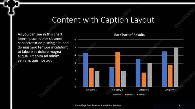 Content with Caption presentation slide layout