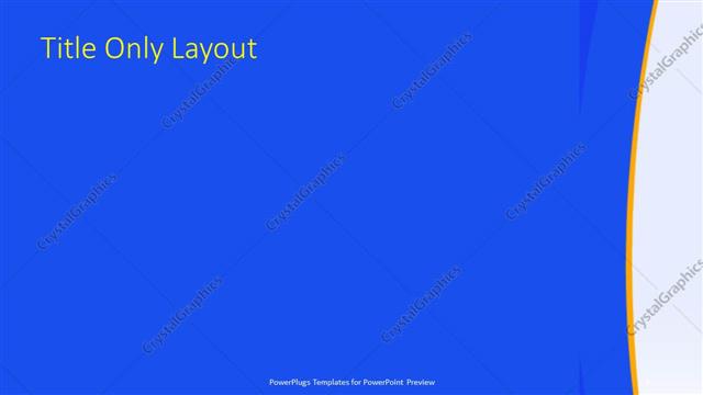 Title Only presentation slide layout