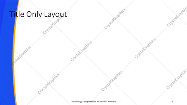 Title Only presentation slide layout