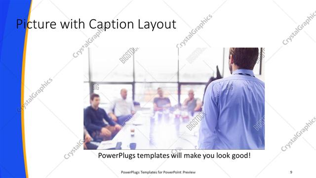 Picture with Caption presentation slide layout