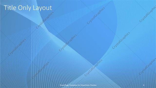 Title Only presentation slide layout