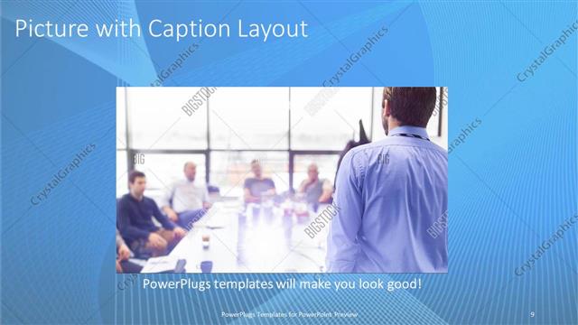 Picture with Caption presentation slide layout