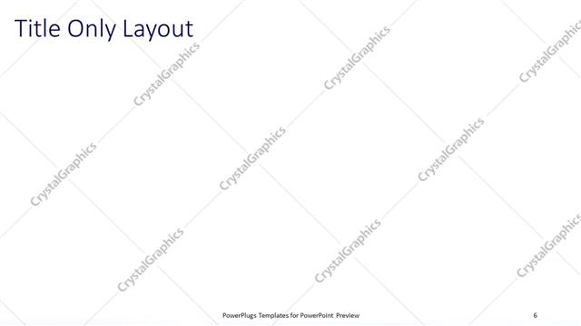 Title Only presentation slide layout