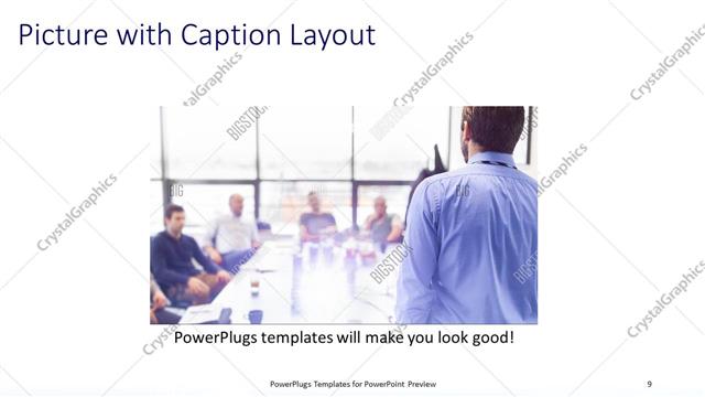 Picture with Caption presentation slide layout