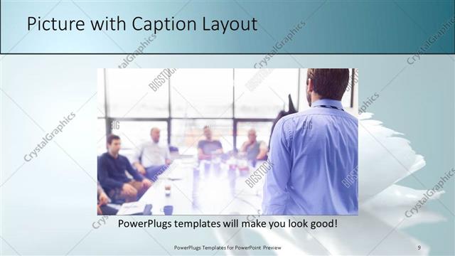 Picture with Caption presentation slide layout