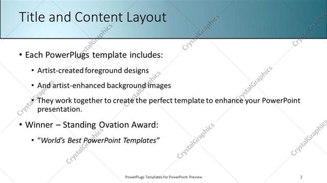 Title and Content presentation slide layout
