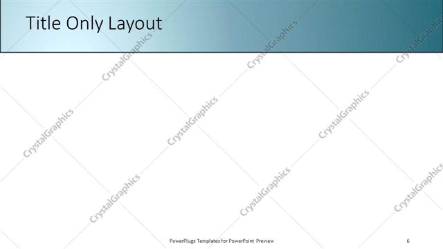 Title Only presentation slide layout