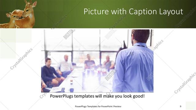 Picture with Caption presentation slide layout