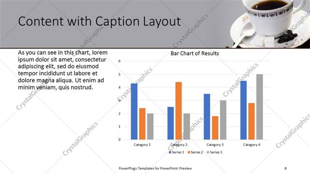 Content with Caption presentation slide layout