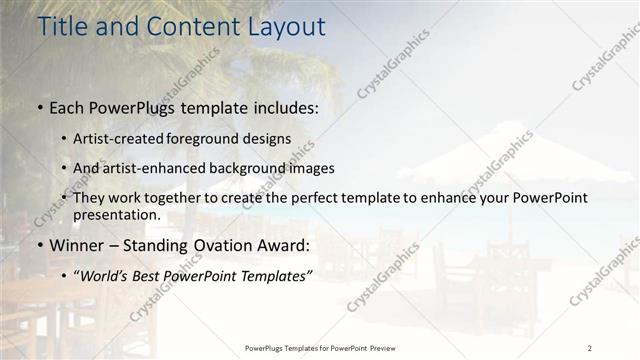Title and Content presentation slide layout