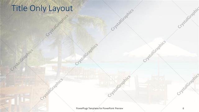 Title Only presentation slide layout