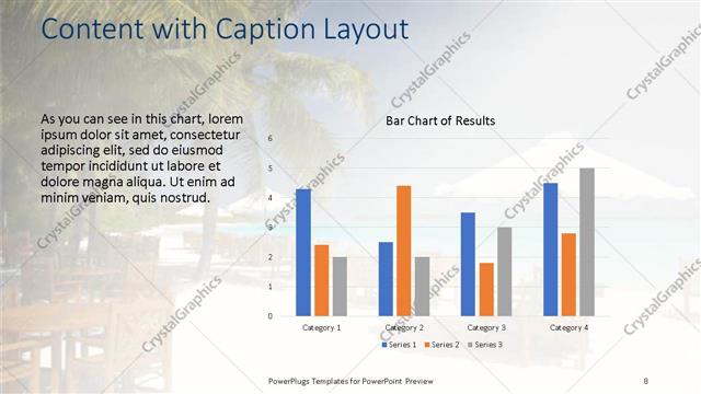 Content with Caption presentation slide layout
