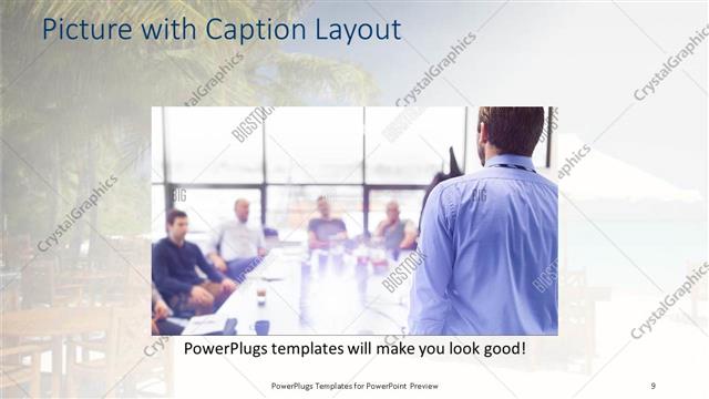 Picture with Caption presentation slide layout