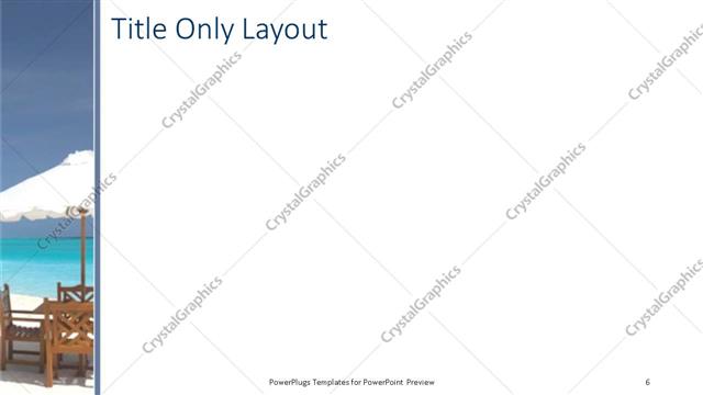 Title Only presentation slide layout