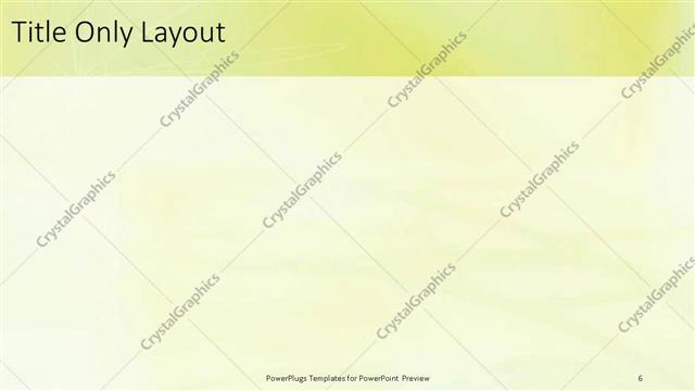 Title Only presentation slide layout