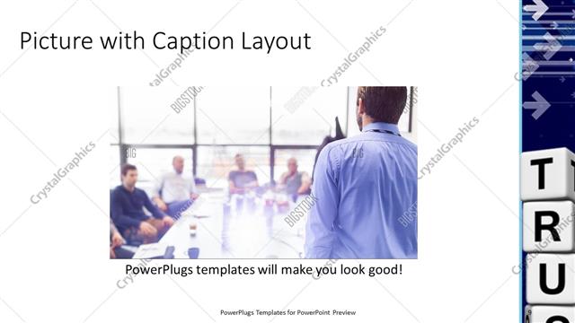 Picture with Caption presentation slide layout