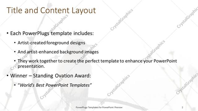 Title and Content presentation slide layout