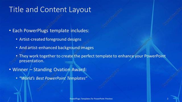 Title and Content presentation slide layout