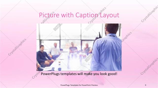 Picture with Caption presentation slide layout
