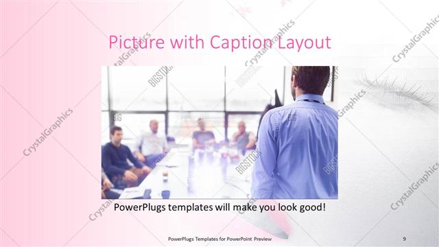 Picture with Caption presentation slide layout