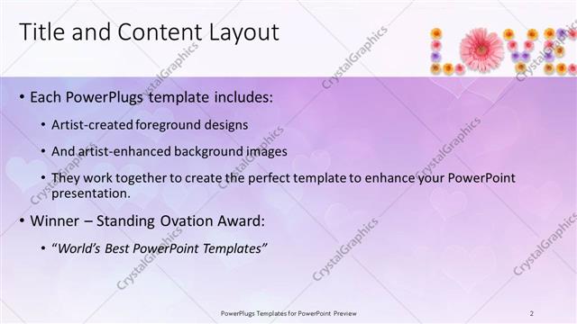 Title and Content presentation slide layout