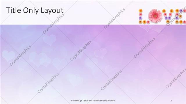 Title Only presentation slide layout