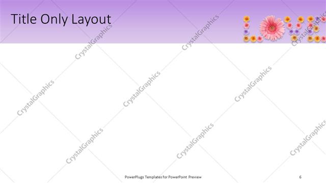 Title Only presentation slide layout