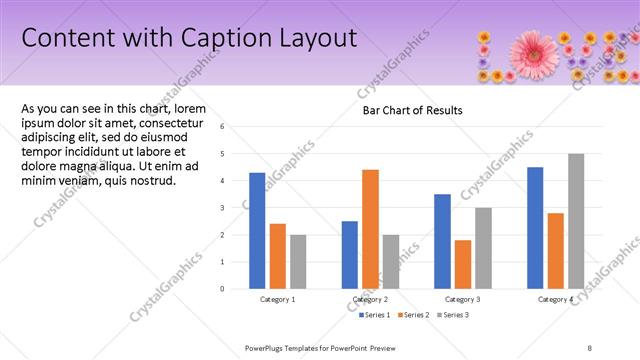 Content with Caption presentation slide layout