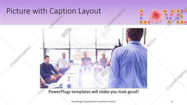 Picture with Caption presentation slide layout