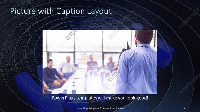 Picture with Caption presentation slide layout