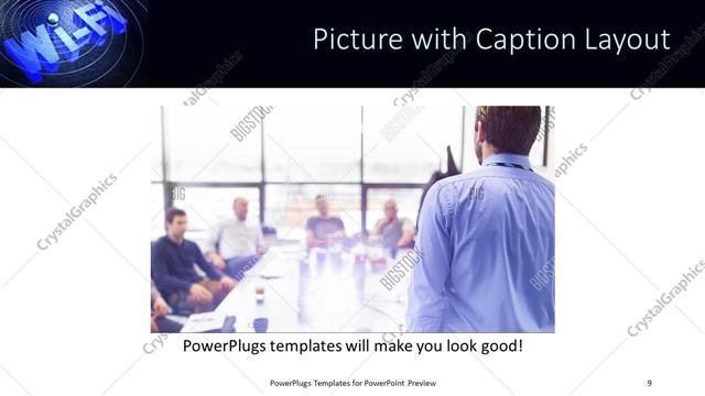 Picture with Caption presentation slide layout