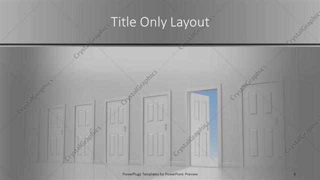 Title Only presentation slide layout