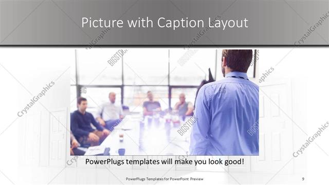 Picture with Caption presentation slide layout