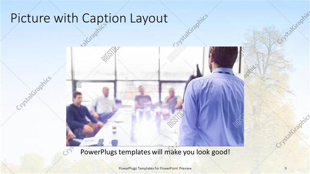 Picture with Caption presentation slide layout