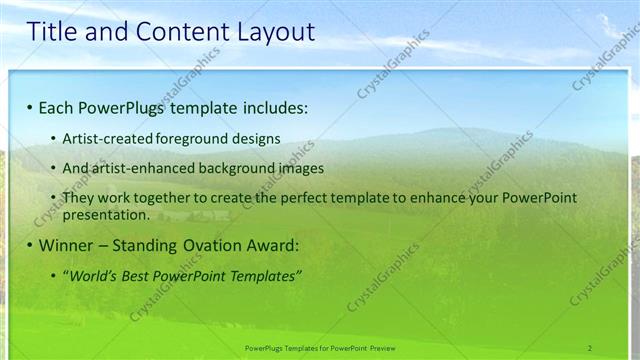 Title and Content presentation slide layout